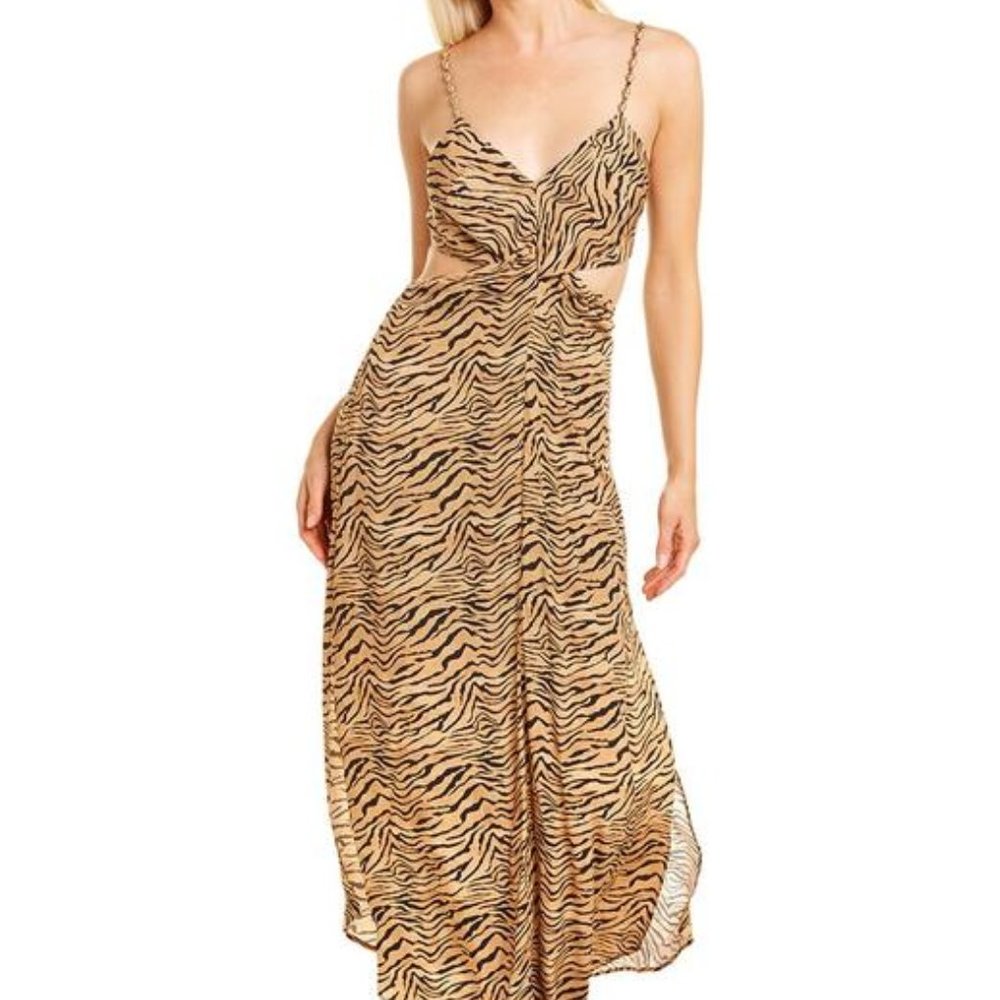 VIX Paula Hermanny Tiger Cut Out Dress NWT Size Medium